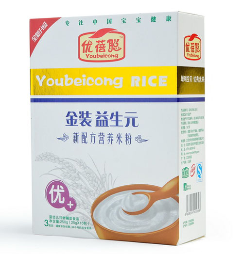 優蓓聰金裝益生元營養米粉(優+)