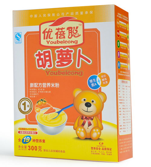 優蓓聰蘿卜營養米粉1段