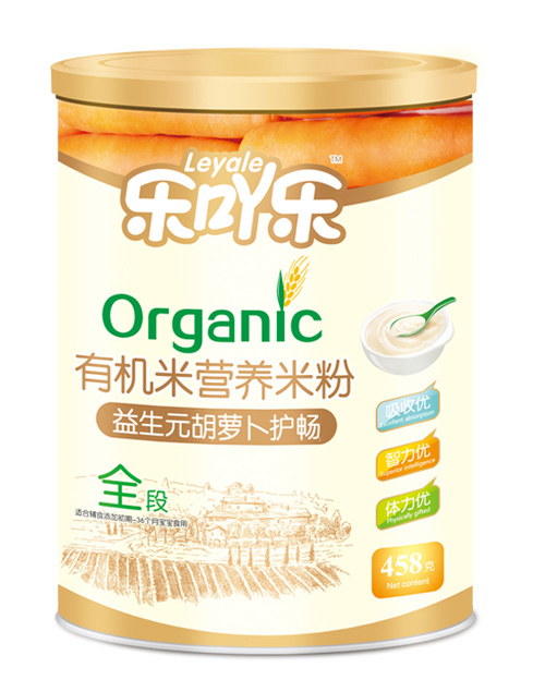 樂吖樂益生元胡蘿卜護(hù)腸全段458g鐵聽裝