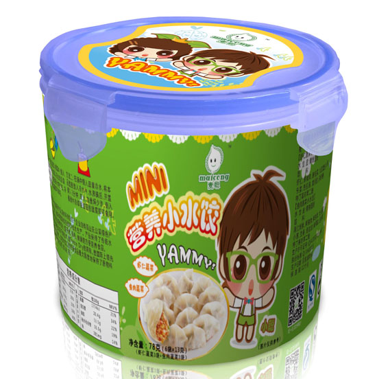 麥聰蝦仁蔬菜+魚肉蔬菜營養小水餃