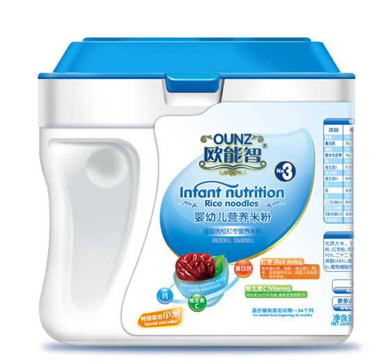 歐能智3段益智肉松紅棗營養(yǎng)米粉