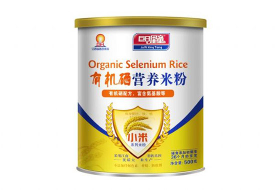 巨日星童小米型有機硒營養米粉(聽裝)