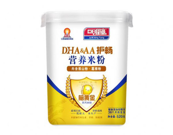 巨日星童護暢型淮山粉+葛根粉腦黃金營養米粉