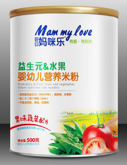 巨日媽咪樂益生元水果嬰幼兒營養(yǎng)米粉果味蔬菜配方