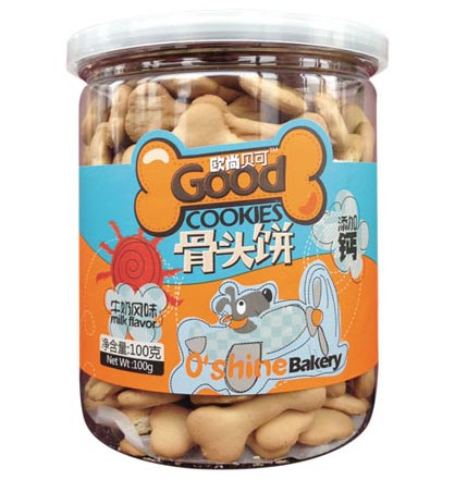 歐尚貝可牛奶風味骨頭餅100克