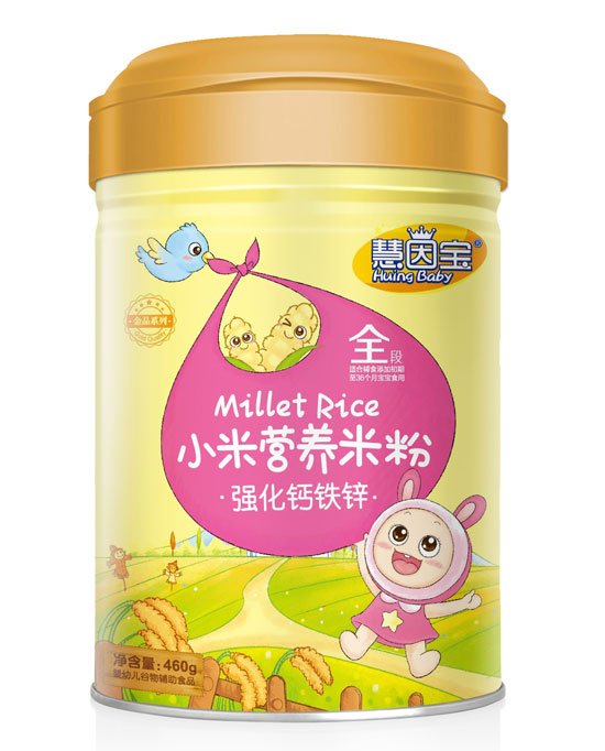 慧因寶強化鈣鐵鋅小米營養米粉