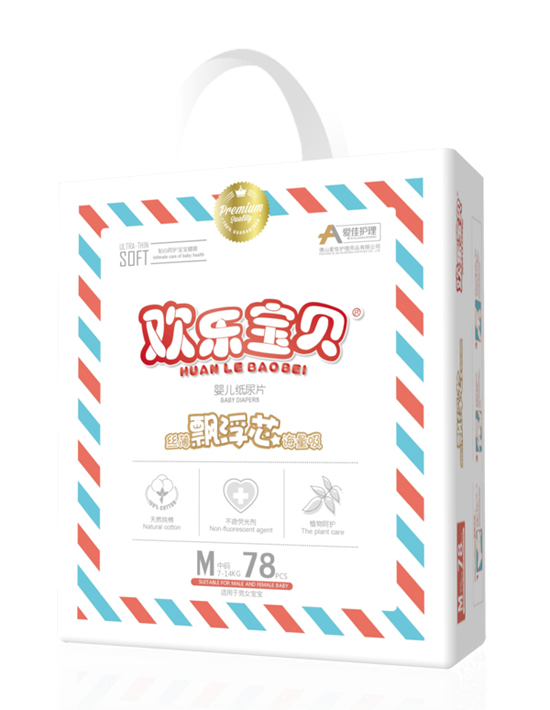 愛佳護(hù)理嬰兒紙尿片大包M78