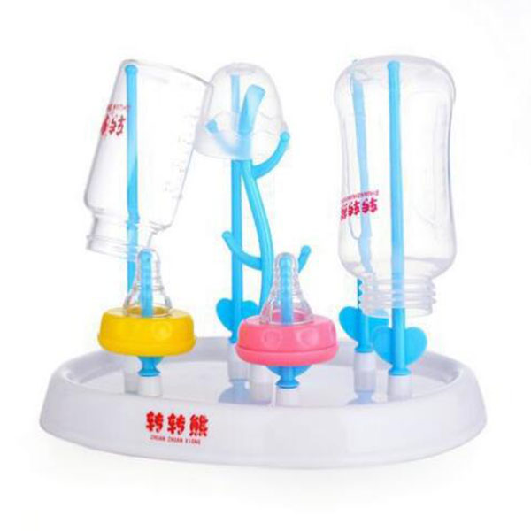 轉轉熊抗菌型奶瓶晾干架