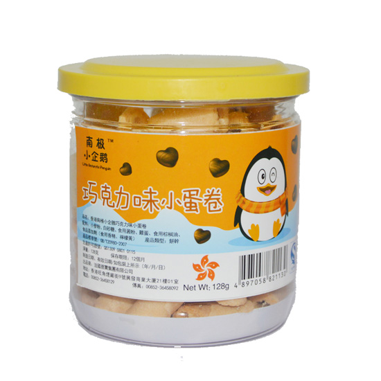 南極小企鵝巧克力味小蛋卷