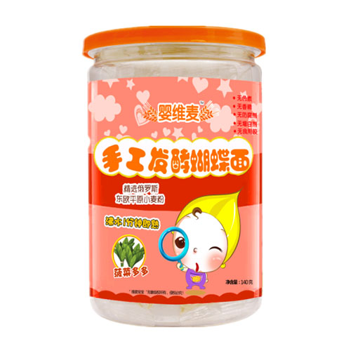 嬰維麥手工發酵蝴蝶面菠菜