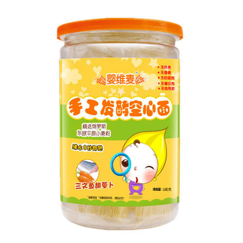 嬰維麥手工發酵空心面三文魚胡蘿卜
