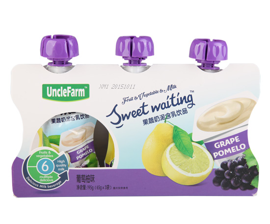 農(nóng)場大叔葡萄柚味果泥盒裝