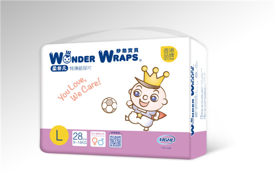 妙然寶貝柔非凡特薄紙尿片L碼28片