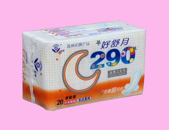 好舒月親膚柔棉290MM絲薄護(hù)翼衛(wèi)生巾
