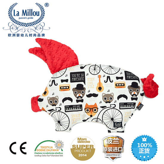 拉米洛狐貍大老板小豬枕果漾櫻桃紅