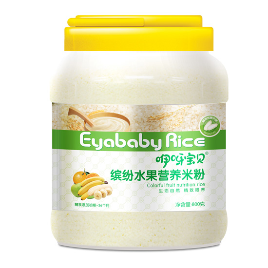 咿呀寶貝800克繽紛水果營養米粉