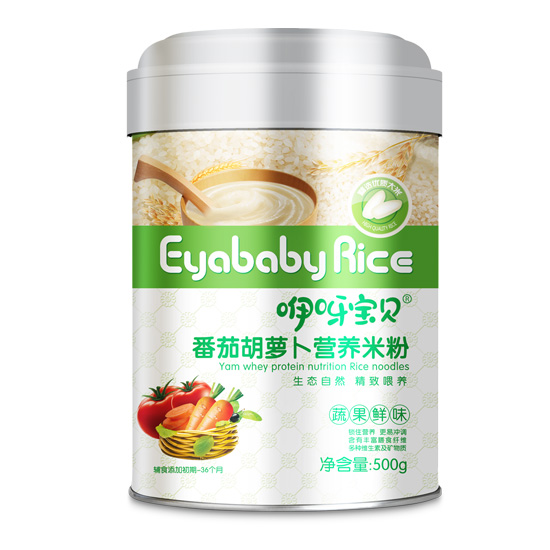 咿呀寶貝番茄胡蘿卜營養米粉-聽裝