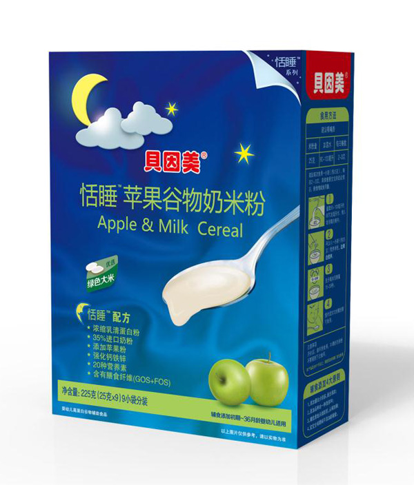 貝因美恬睡蘋果谷物奶米粉
