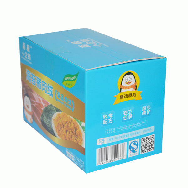 南極小企鵝海苔豬肉絨盒裝側面