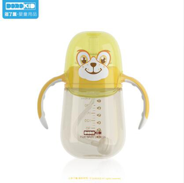 多了趣嗨皮派PPSU奶瓶黃色