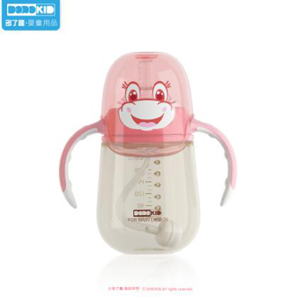 多了趣嗨皮派PPSU奶瓶紅色