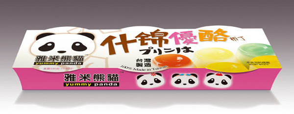 雅米熊貓什錦優酪布丁330g.jpg 雅米熊貓什錦優酪布丁330g.jpg