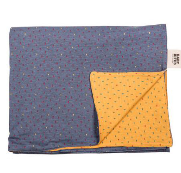 西班牙baby bitesy嬰兒推車搖搖椅專用蓋毯 藍黃色.jpg 西班牙baby bitesy嬰兒推車搖搖椅專用蓋毯 藍黃色.jpg