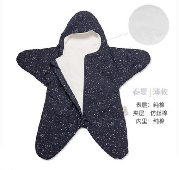 西班牙baby bites 嬰兒小海星睡袋 海軍藍春夏薄款.jpg 西班牙baby bites 嬰兒小海星睡袋 海軍藍春夏薄款.jpg