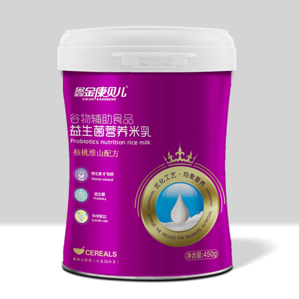 鑫金康貝爾益生菌營養米乳-核桃淮山配方 桶裝