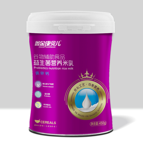 鑫金康貝爾益生菌營養米乳-鐵鋅鈣配方 桶裝