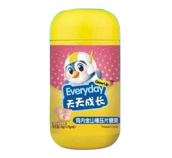 綠健園天天成長 雞內金山楂壓片糖果
