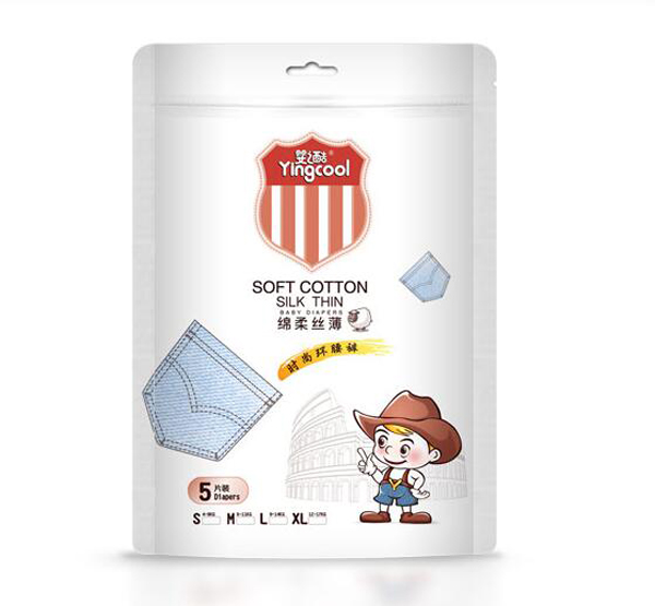 嬰之酷綿柔絲薄時尚環腰褲 5片裝