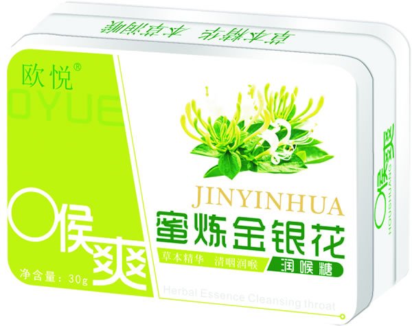 歐悅蜜煉金銀花潤喉糖