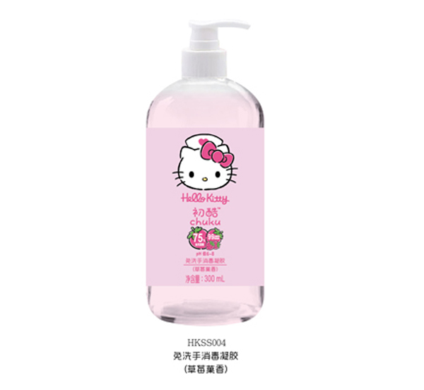 Hello Kitty初酷免洗手消毒凝膠(草莓果香)300ml