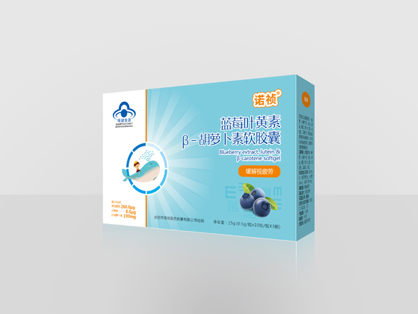 諾禎藍莓葉黃素β-胡蘿卜素軟膠囊