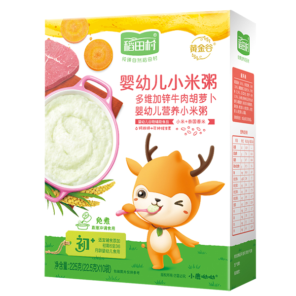 稻田村營養小米粥-牛肉胡蘿卜