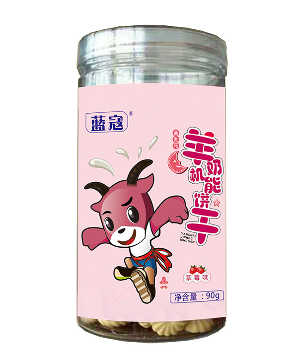 藍寇羊奶機能餅干 草莓味
