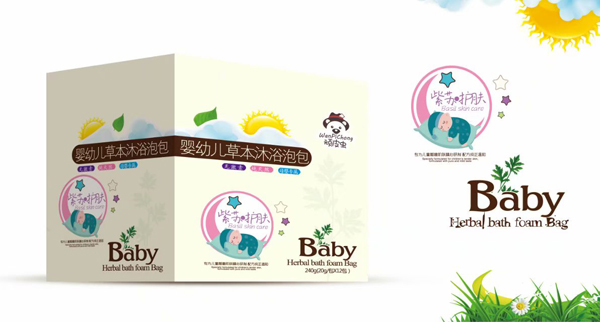 頑皮蟲草本沐浴泡包 (紫蘇護膚)