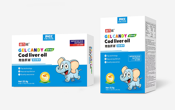迪巧欣凝膠糖果鱈魚肝油
