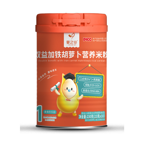 嬰之谷雙益加鐵胡蘿卜營養米粉