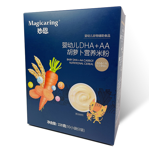 妙恩嬰幼兒DHA+AA胡蘿卜營養米粉