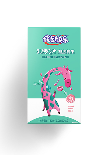 成長快樂乳鈣Q片凝膠糖果