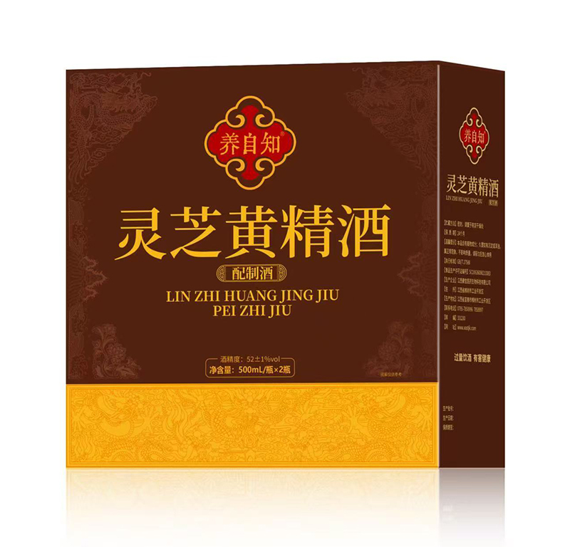 養自知靈芝黃精酒500ml 2瓶