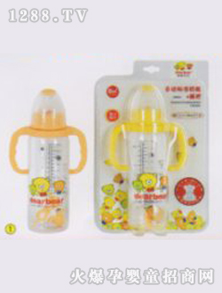 自動標準奶瓶+握把240ml