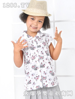 小豬班納反領短袖襯衫