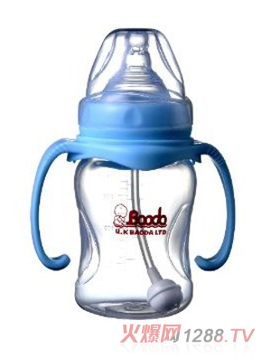 寶德環保PP奶瓶180ml藍