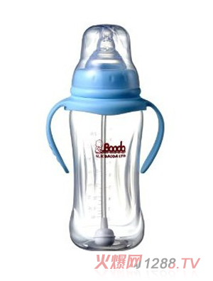 寶德環保PP奶瓶330ml藍