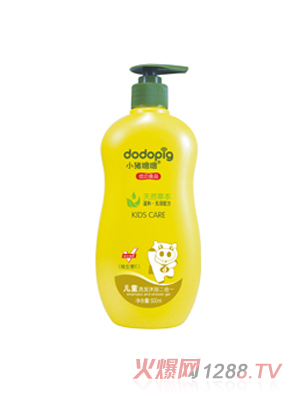 小豬嚕嚕兒童洗發沐浴二合一(維生素E)500ml