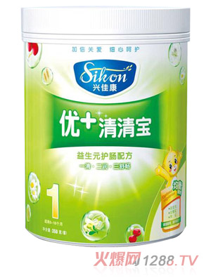 興佳康聽裝優+益生元護腸清清寶1段