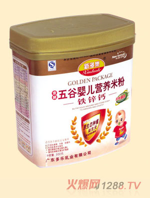 新多樂鐵鋅鈣五谷嬰兒營養米粉